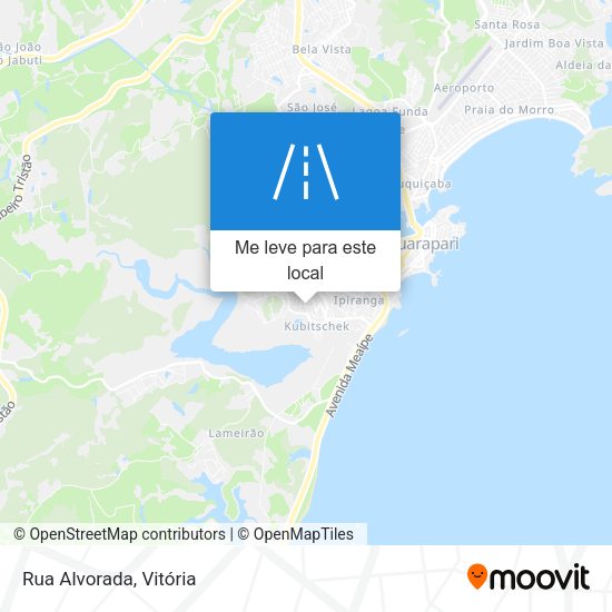 Rua Alvorada mapa