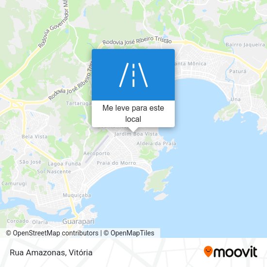 Rua Amazonas mapa