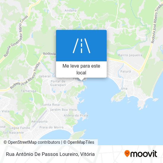 Rua Antônio De Passos Loureiro mapa