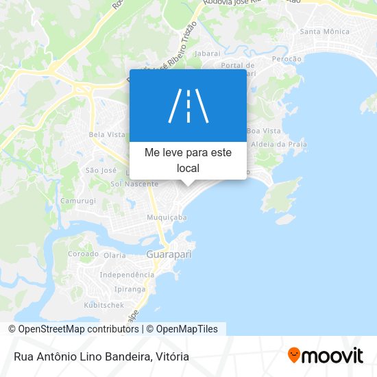 Rua Antônio Lino Bandeira mapa