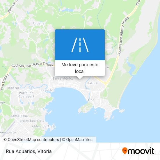 Rua Aquarios mapa