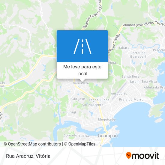Rua Aracruz mapa