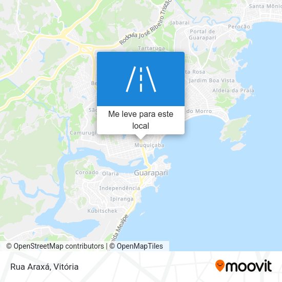Rua Araxá mapa