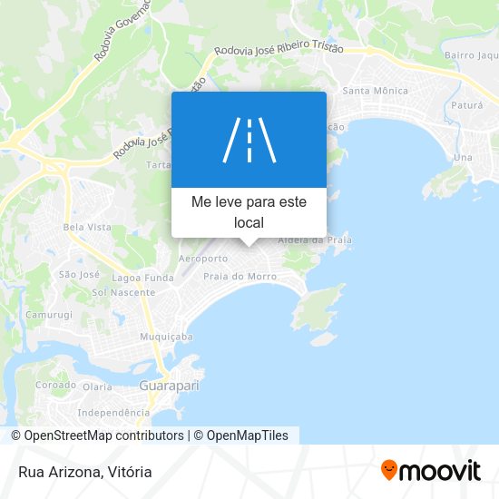 Rua Arizona mapa