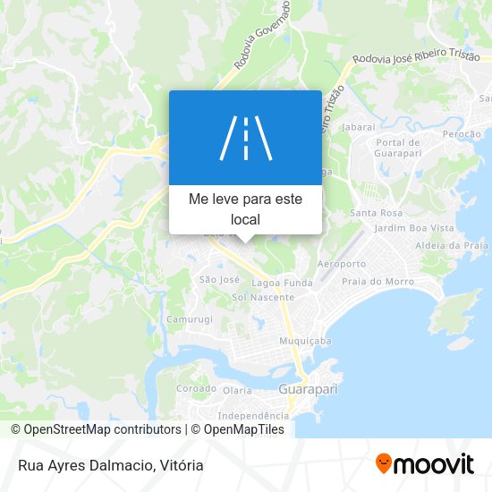 Rua Ayres Dalmacio mapa