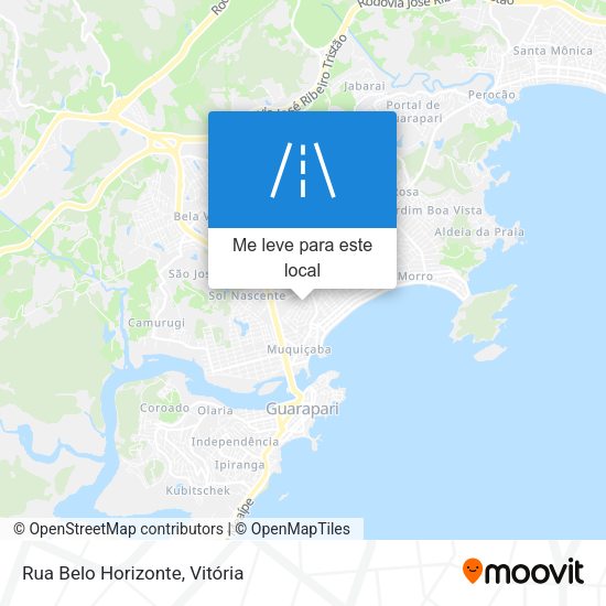 Rua Belo Horizonte mapa