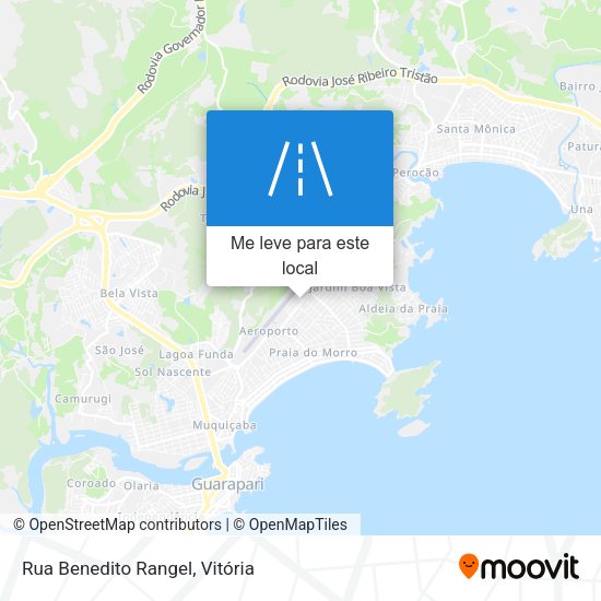 Rua Benedito Rangel mapa
