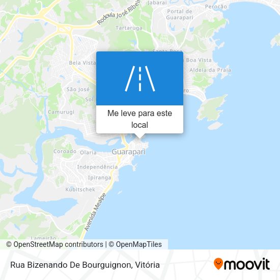Rua Bizenando De Bourguignon mapa