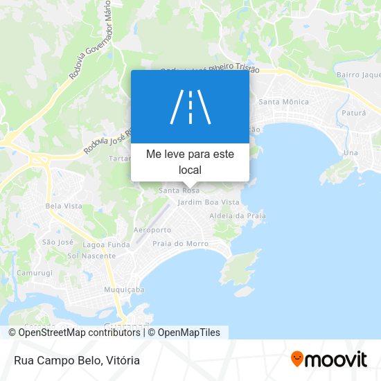 Rua Campo Belo mapa