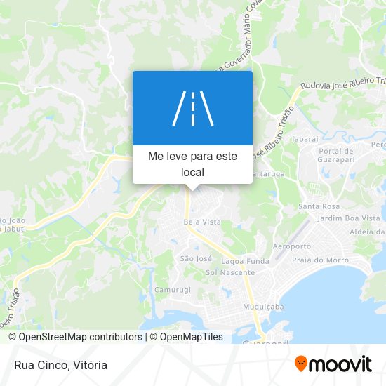 Rua Cinco mapa