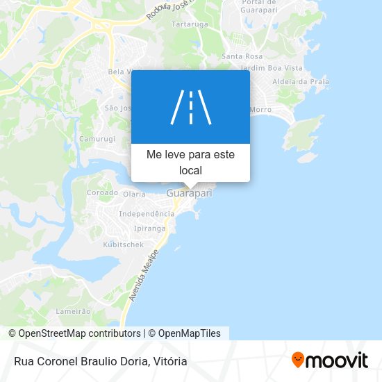 Rua Coronel Braulio Doria mapa