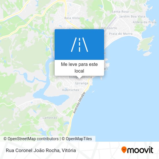 Rua Coronel João Rocha mapa