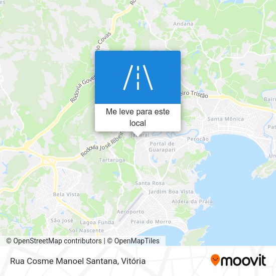 Rua Cosme Manoel Santana mapa