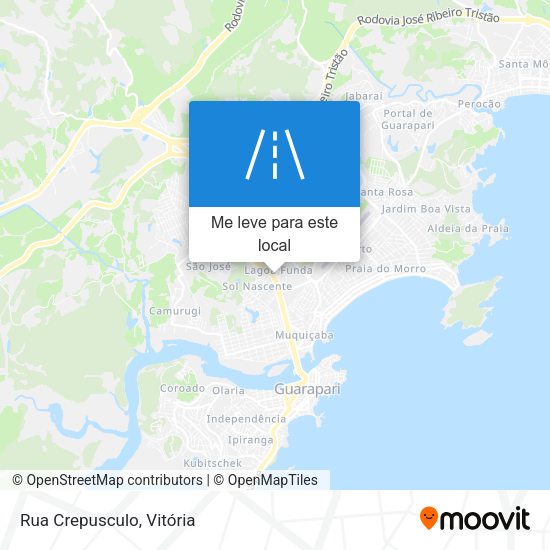 Rua Crepusculo mapa