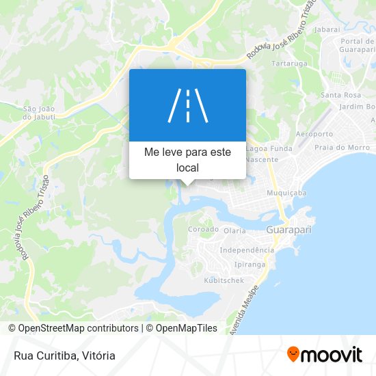 Rua Curitiba mapa
