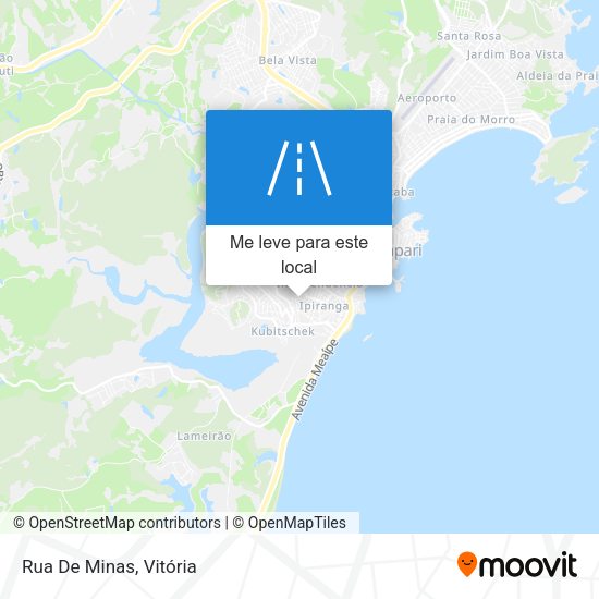 Rua De Minas mapa