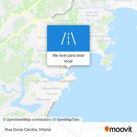 Rua Dona Cecilia mapa