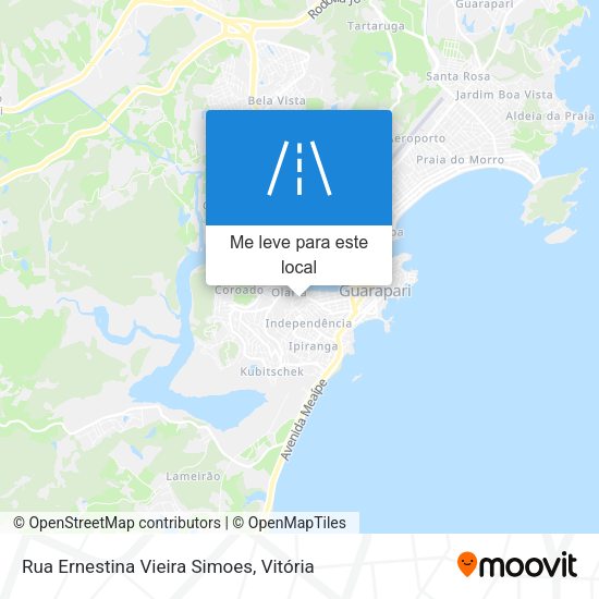 Rua Ernestina Vieira Simoes mapa