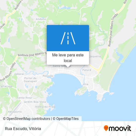 Rua Escudo mapa