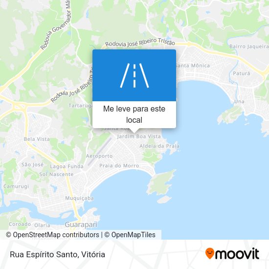 Rua Espírito Santo mapa