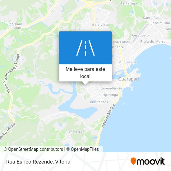 Rua Eurico Rezende mapa