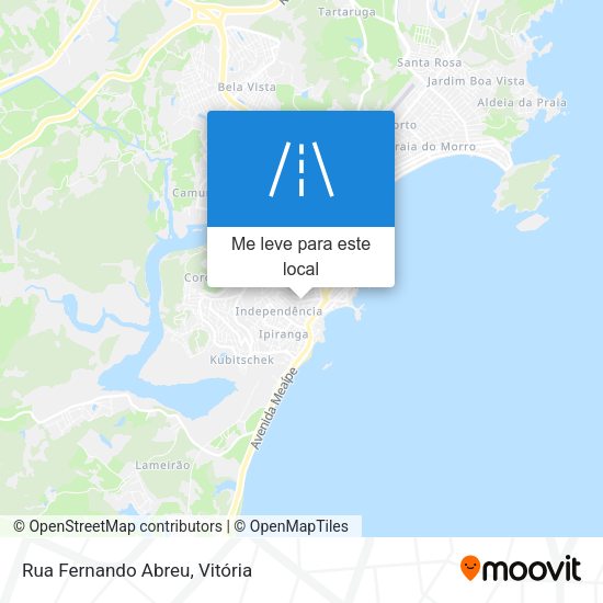 Rua Fernando Abreu mapa