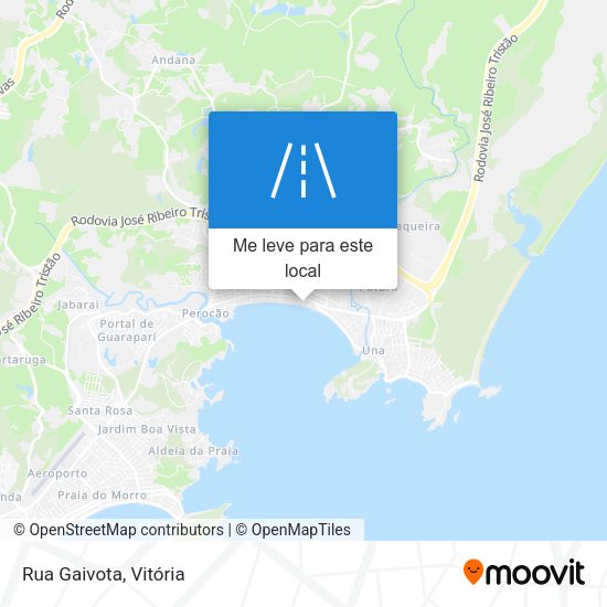 Rua Gaivota mapa
