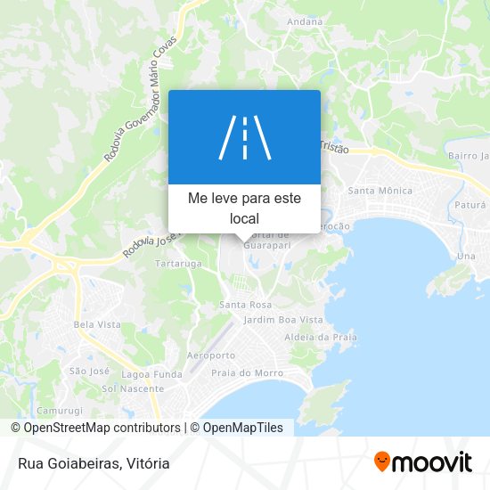 Rua Goiabeiras mapa