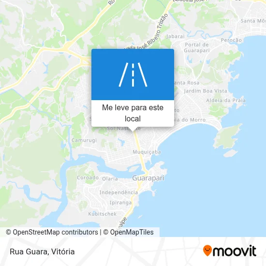 Rua Guara mapa
