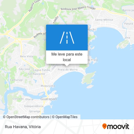 Rua Havana mapa