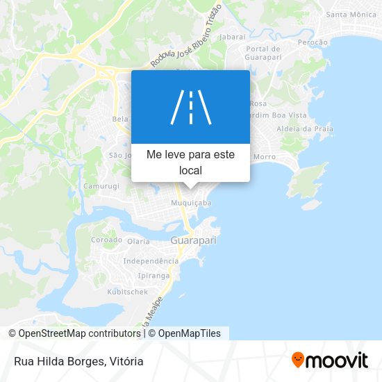 Rua Hilda Borges mapa