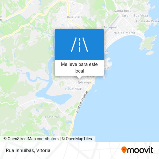 Rua Inhuibas mapa