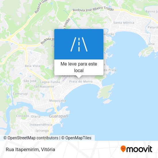 Rua Itapemirim mapa