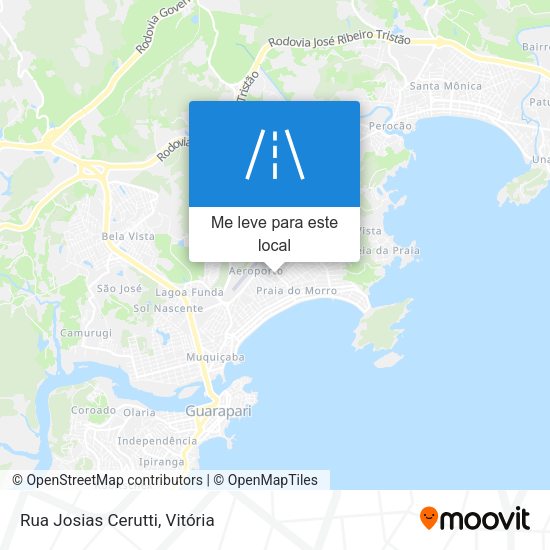 Rua Josias Cerutti mapa