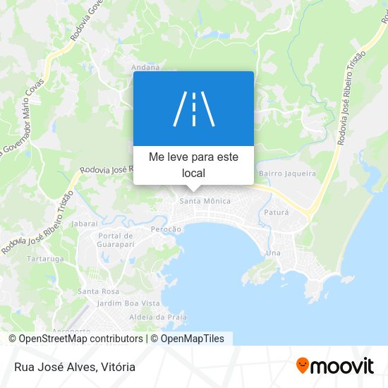 Rua José Alves mapa