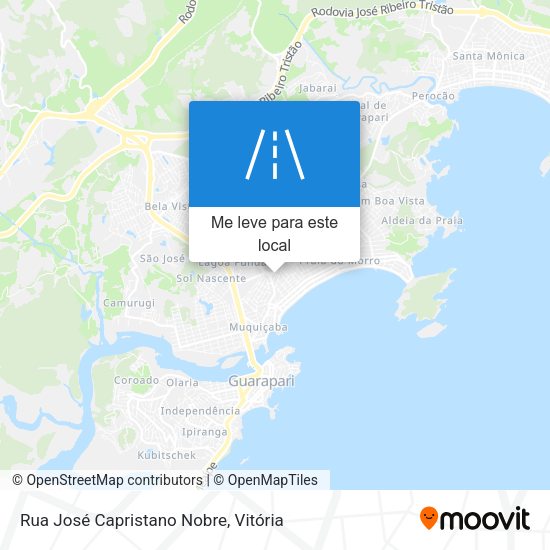 Rua José Capristano Nobre mapa