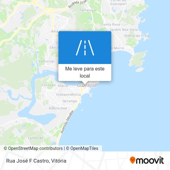 Rua José F Castro mapa