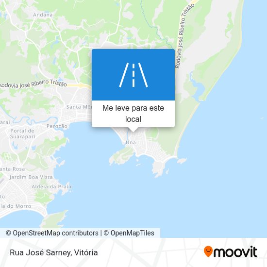 Rua José Sarney mapa