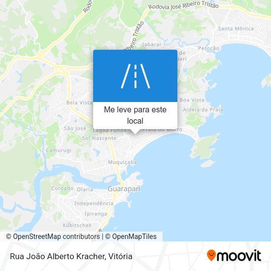 Rua João Alberto Kracher mapa