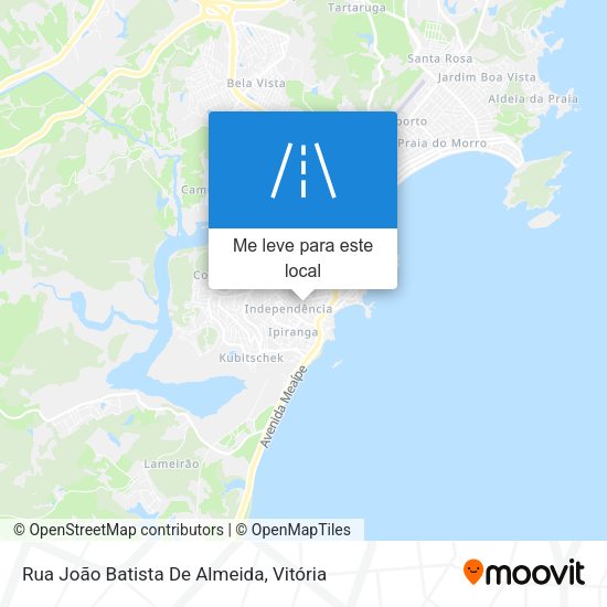 Rua João Batista De Almeida mapa