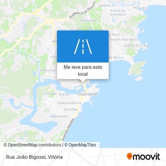 Rua João Bigossi mapa
