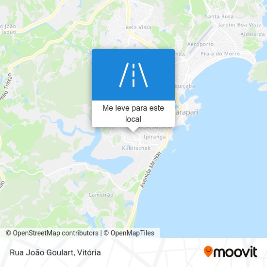 Rua João Goulart mapa