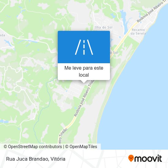 Rua Juca Brandao mapa