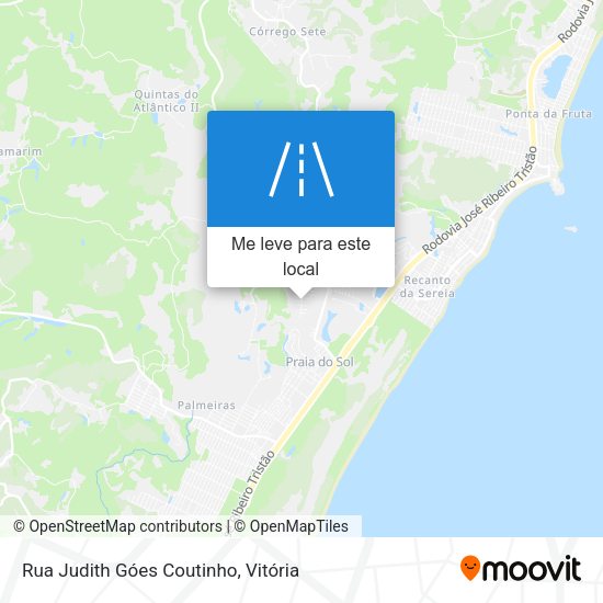 Rua Judith Góes Coutinho mapa