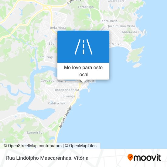 Rua Lindolpho Mascarenhas mapa