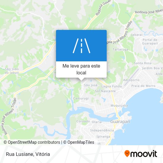 Rua Lusiane mapa