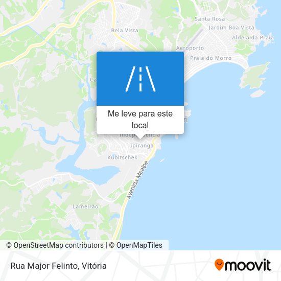 Rua Major Felinto mapa