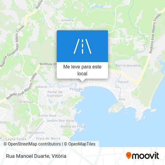 Rua Manoel Duarte mapa