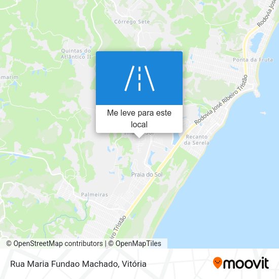 Rua Maria Fundao Machado mapa