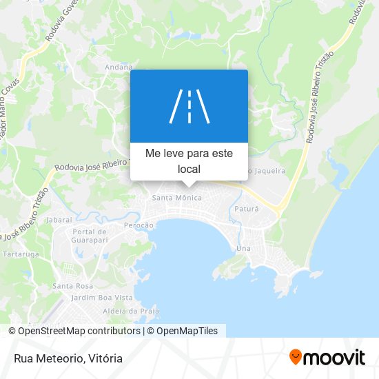 Rua Meteorio mapa